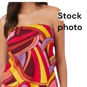 FOREVER 21 Silky Scarf Strapless Top Ladies Size M